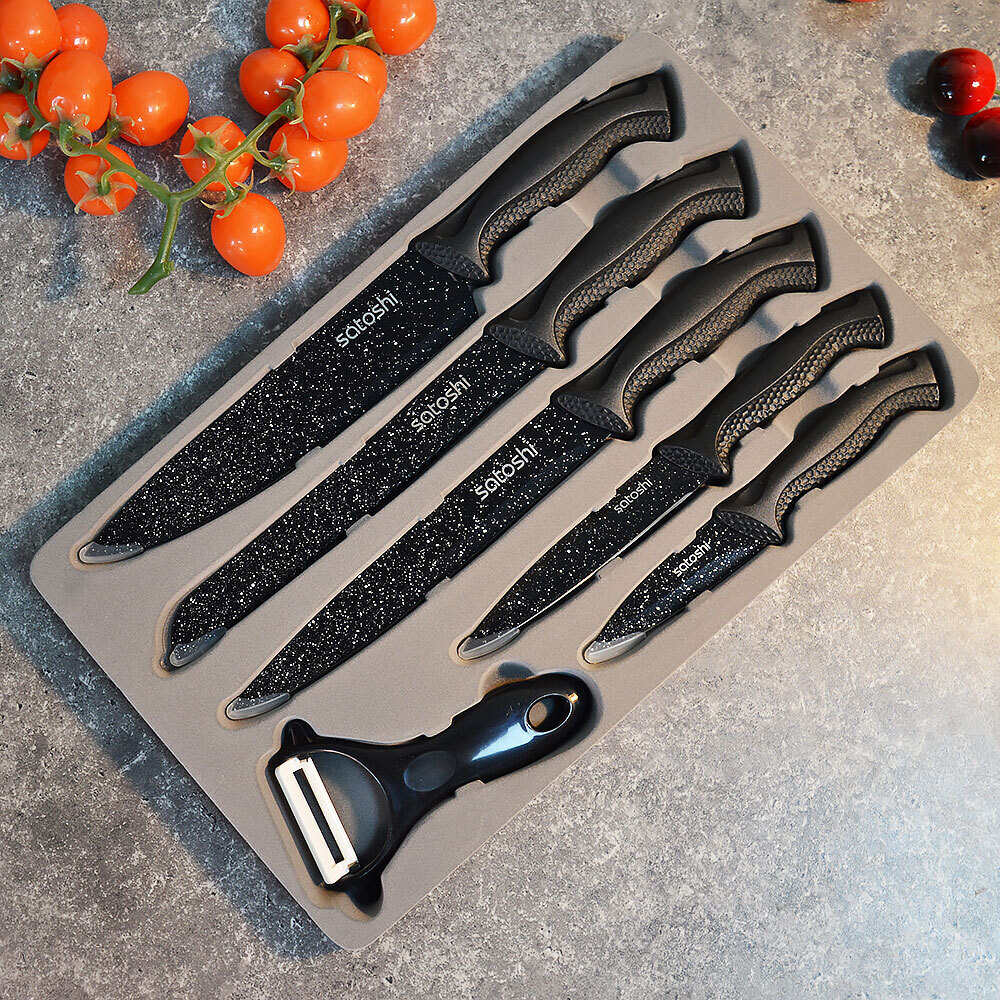 Набор ножей 6 предметов "Satoshi Рито" в магнитной коробке