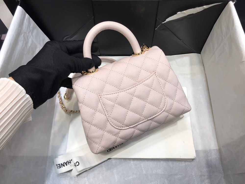 Chane1 Coco Handle Bag 19 cm
