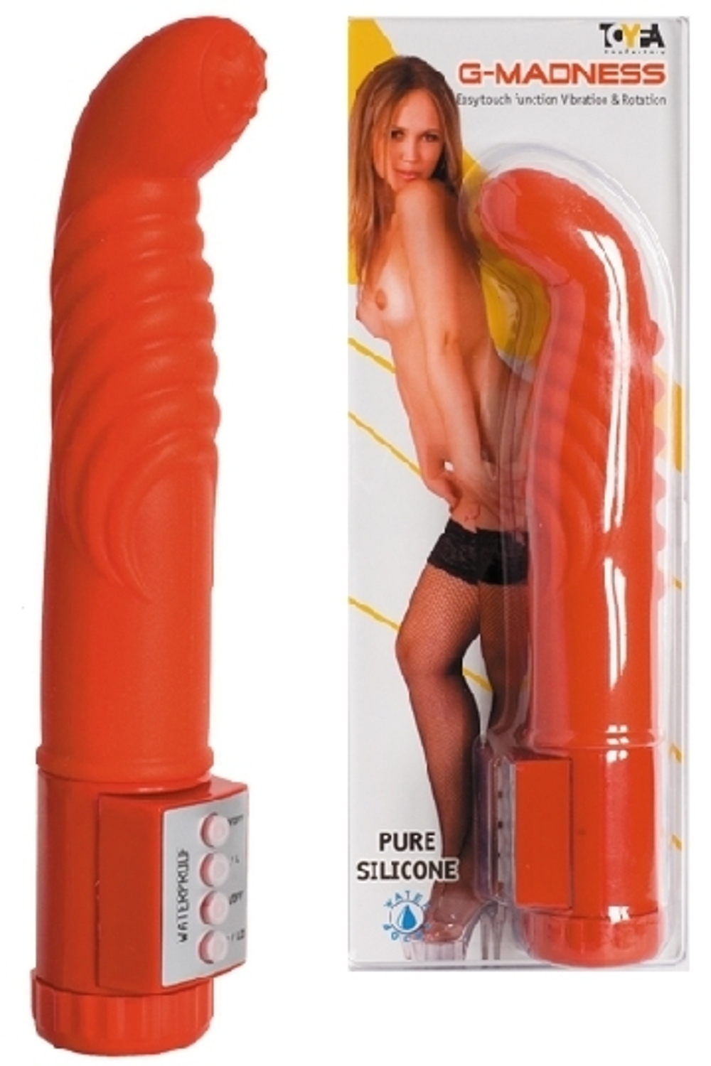 Красный мультискоростной стимулятор G-spot