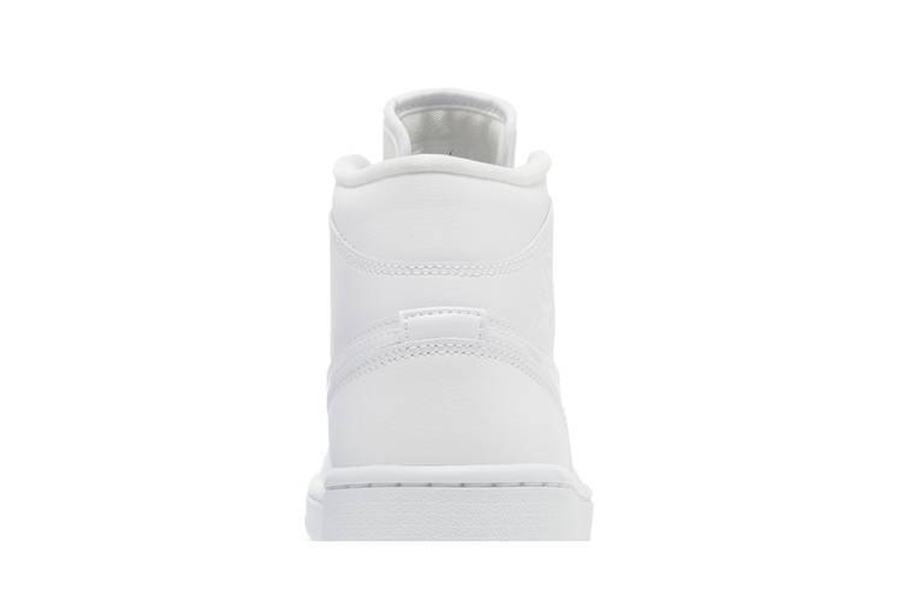 Кроссовки Jordan Air Jordan 1 Mid Triple White (Женская размерная сетка)