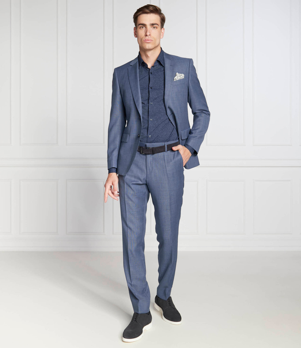 рубашка p-hank-kent-c1-222 BOSS BLACK - темно-синий(50478730)