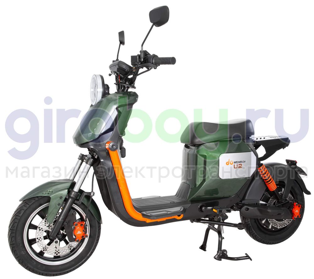 Электроскутер WENBOX U2 1500W (60V/45Ah) - Зелёный фото №1