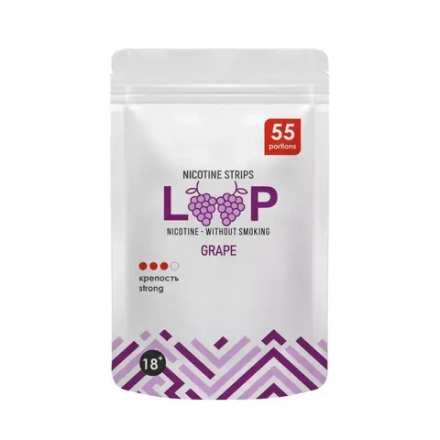 LOOP GRAPE НИКОТИНОВЫЕ ПЛАСТИНКИ (12 МГ) - ВИНОГРАД