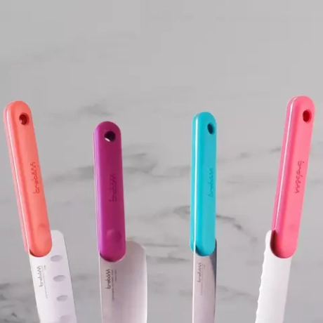 Нож кухонный поварской 18см Trebonn Chopping boards and Knives фиолетовый