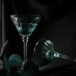 Рюмка коктейльная 350 мл Мартини голубая "Azure" d 12,5 см h19,5 см P.L. - BarWare [4]