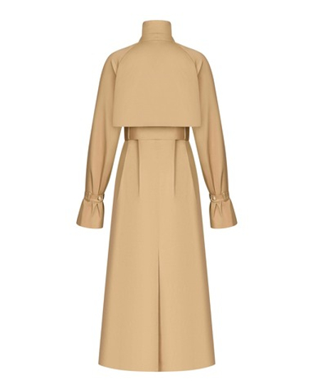 Тренч миди из плащевки