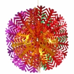 Украшение фольгированное «Снежный шар» d-30 см, Мультицвет