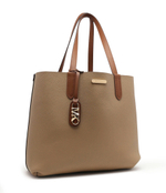 Кожаный шопер двухсторонний + поясная сумка Eliza Michael Kors - коричневый(30F3GZAT4T)