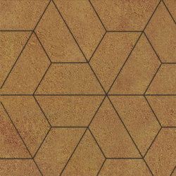 Тротуарная плитка ТРАПЕЦИЯ - Листопад гладкий Сахара