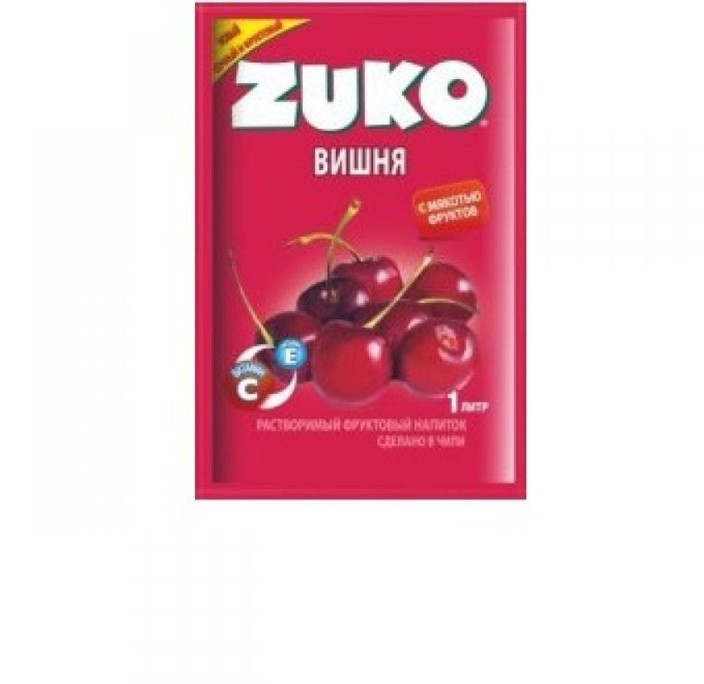 Растворимый напиток ЗУКО Вишня 20г*12шт*8 блоков.