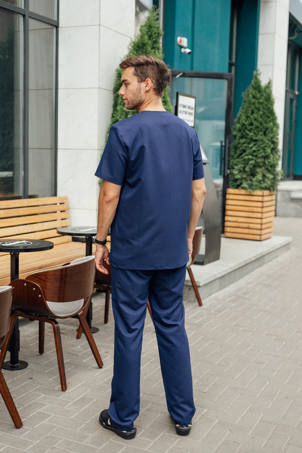 Костюм медицинский мужской | Бл-512/5+Б-133 либерти люкс