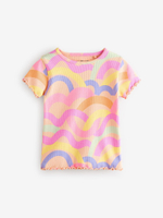 Футболка для девочки Next E65-360, 5 шт., Розовый, Белый, Сиреневый