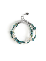 Браслет "Hematite green" Silver