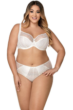 Нежнейшие трусики-слипы с кружевом (Размер: S) (Цвет: кремовый)