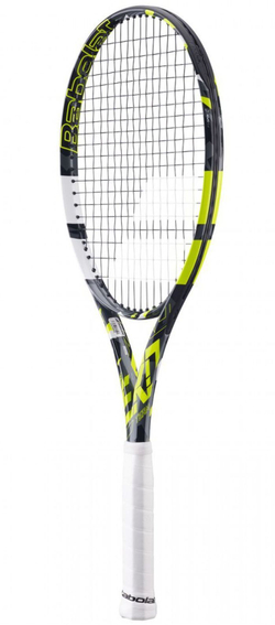 Теннисная ракетка Babolat Pure Aero Team - grey/yellow/white + Струны + Натяжка