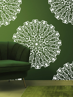 Трафарет для стен из пластика многоразовый 012