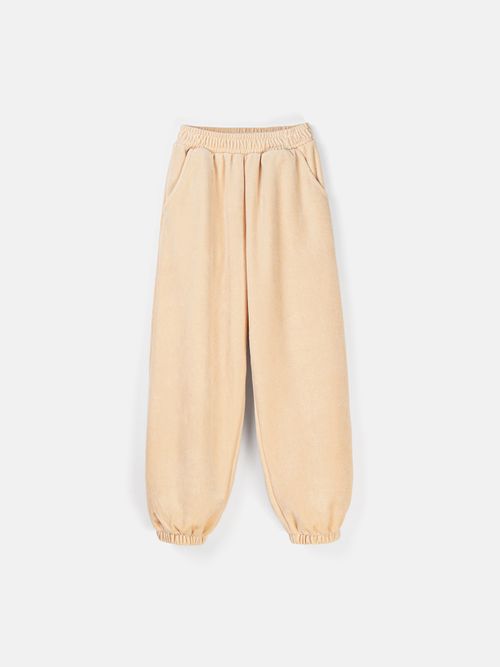 Джоггеры оверсайз велюровые 