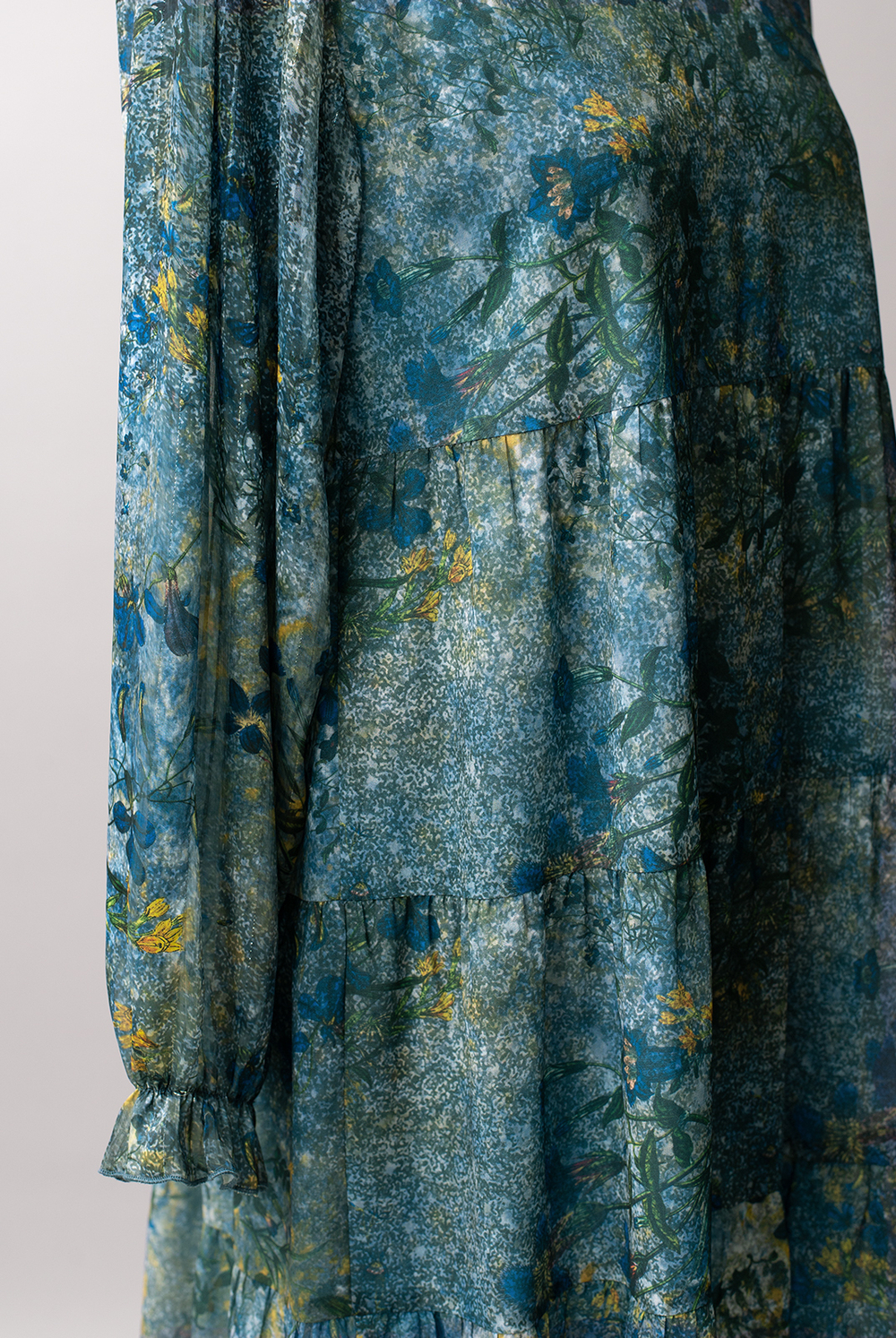 Повседневное платье 3314зеа, Цветы #284Цн053314зеа