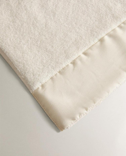 ZARA HOME БАННОЕ ПОЛОТЕНЦЕ С ПОЛОСОЙ, ЖЕЛТОВАТО-БЕЛЫЙ