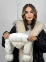 шапка ушанка зимняя меховая с флисом теплая стильная