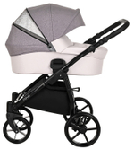 Детская коляска Tutis Novo Reflective 3 в 1 1142043 Кожа Pearl Metalic/Grey Reflective Print