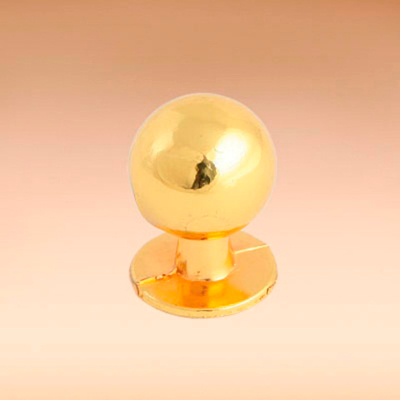 Ручка мебельная кнопка 3024 золото (621-058)