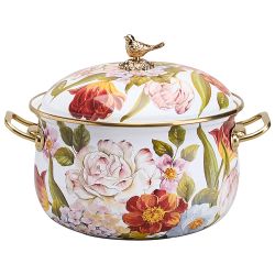 КАСТРЮЛЯ LEFARD ЭМАЛИРОВАННАЯ С КРЫШКОЙ СЕРИЯ ФЛАНДРИЯ, 2,1Л, ДИА.16СМ