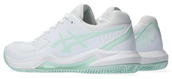 Женские Кроссовки теннисные Asics Gel-Dedicate 8 Clay - white/pale blue