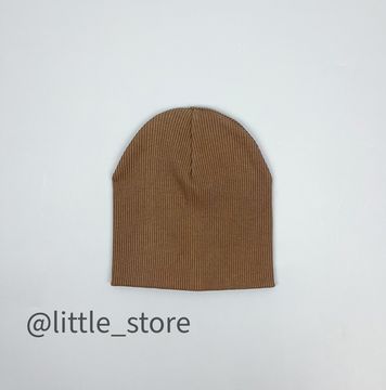 Шапка "Simple" двухслойная, Молочный шоколад