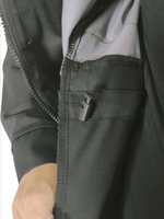 Костюм мужской летний «ЮЖНАЯ ШИРОТА» (куртка+брюки) цв.черный/серый