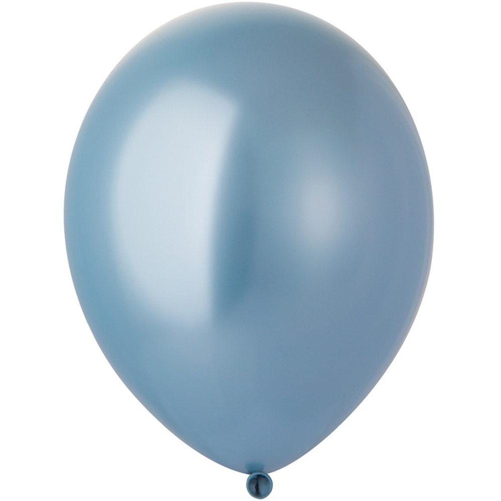 Шар латексный Glossy Хром 36 см (Голубой)