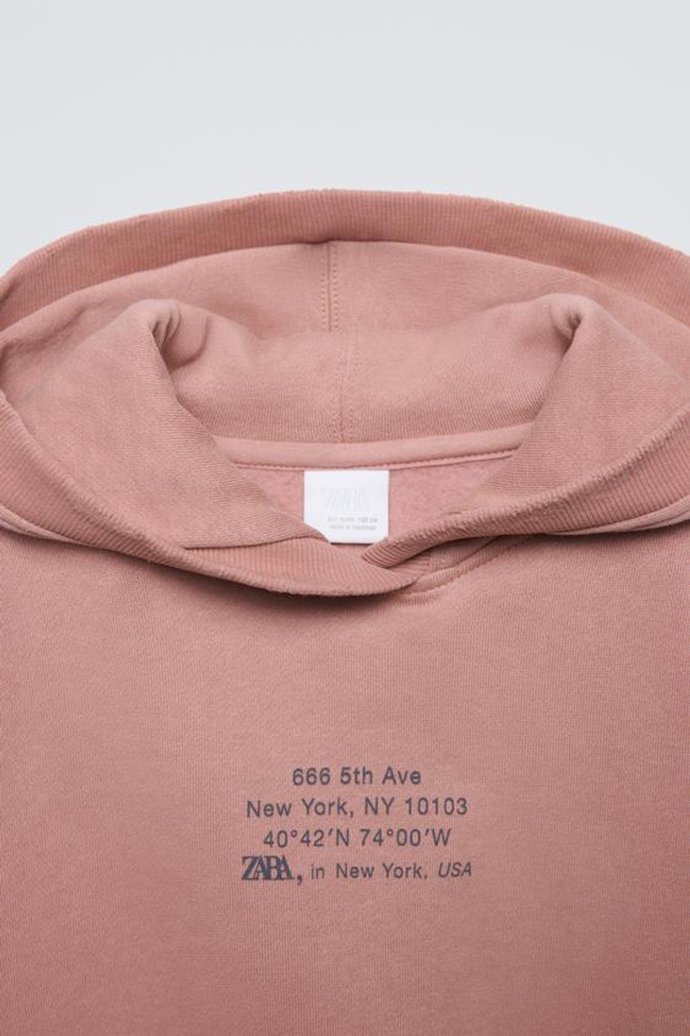 ZARA КОМПЛЕКТ ИЗ ХУДИ И БРЮК WIDE LEG ИЗ МЯГКОЙ ТКАНИ, ЛИНЯЛЫЙ РОЗОВЫЙ