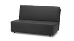 Диван Лорт Galaxy Black 182*100*86 см, Черный Экокожа Аккордеон Фиеста