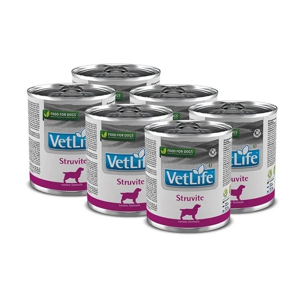 Консервы FARMINA Vet Life Dog Struvite для взрослых собак при МКБ струвитного типа с курицей (паштет) - 6х300 гр