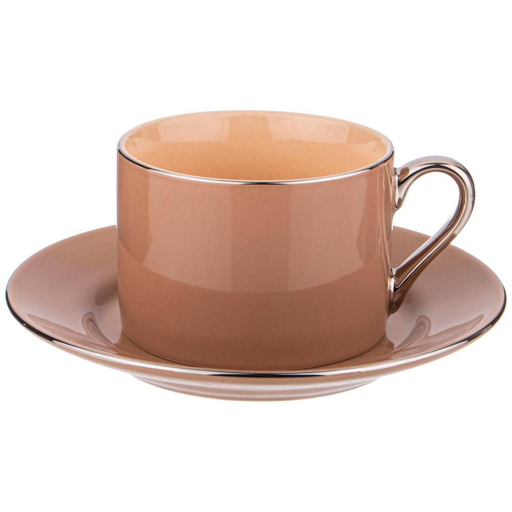 ЧАЙНЫЙ НАБОР LEFARD "BREAK TIME" НА 2 ПЕР. 4 ПР. 180МЛ ТЕРРАКОТОВЫЙ (КОР=12НАБ.)