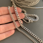 0463-6 Цепь плоская, 6мм, родий