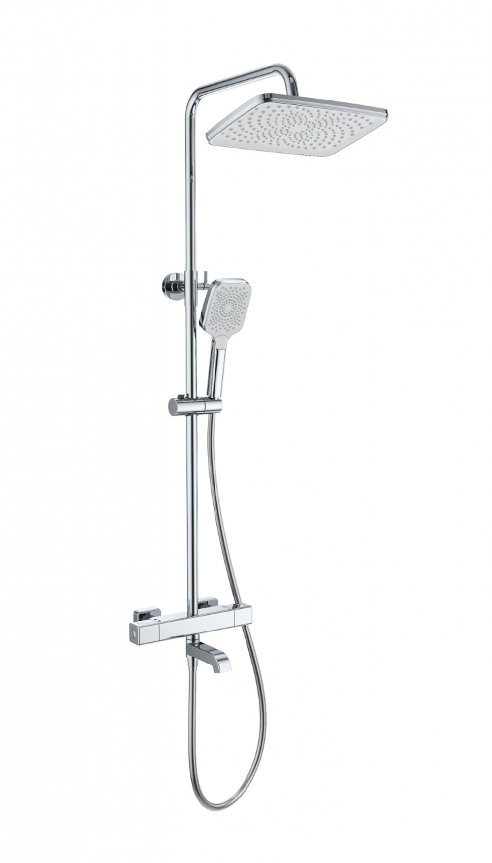 Душевая система с термостатом WONZON & WOGHAND STAY 2, Хром (WW-B3016-T1-CR)