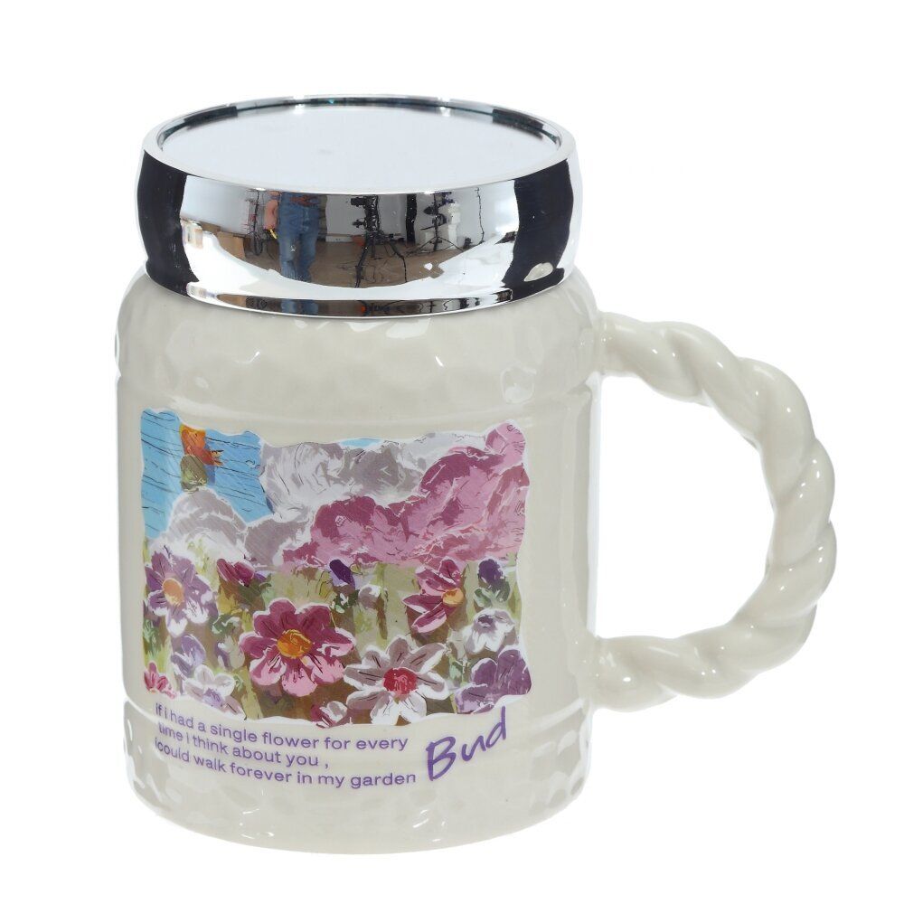 GAEM Кружка с крышкой, 450 мл, L12,5 W8,5 H12 см, 4в.