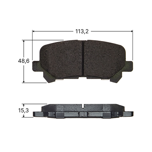Колодки тормозные дисковые Avantech задние (противоскрипная пластина в компл.) AV303