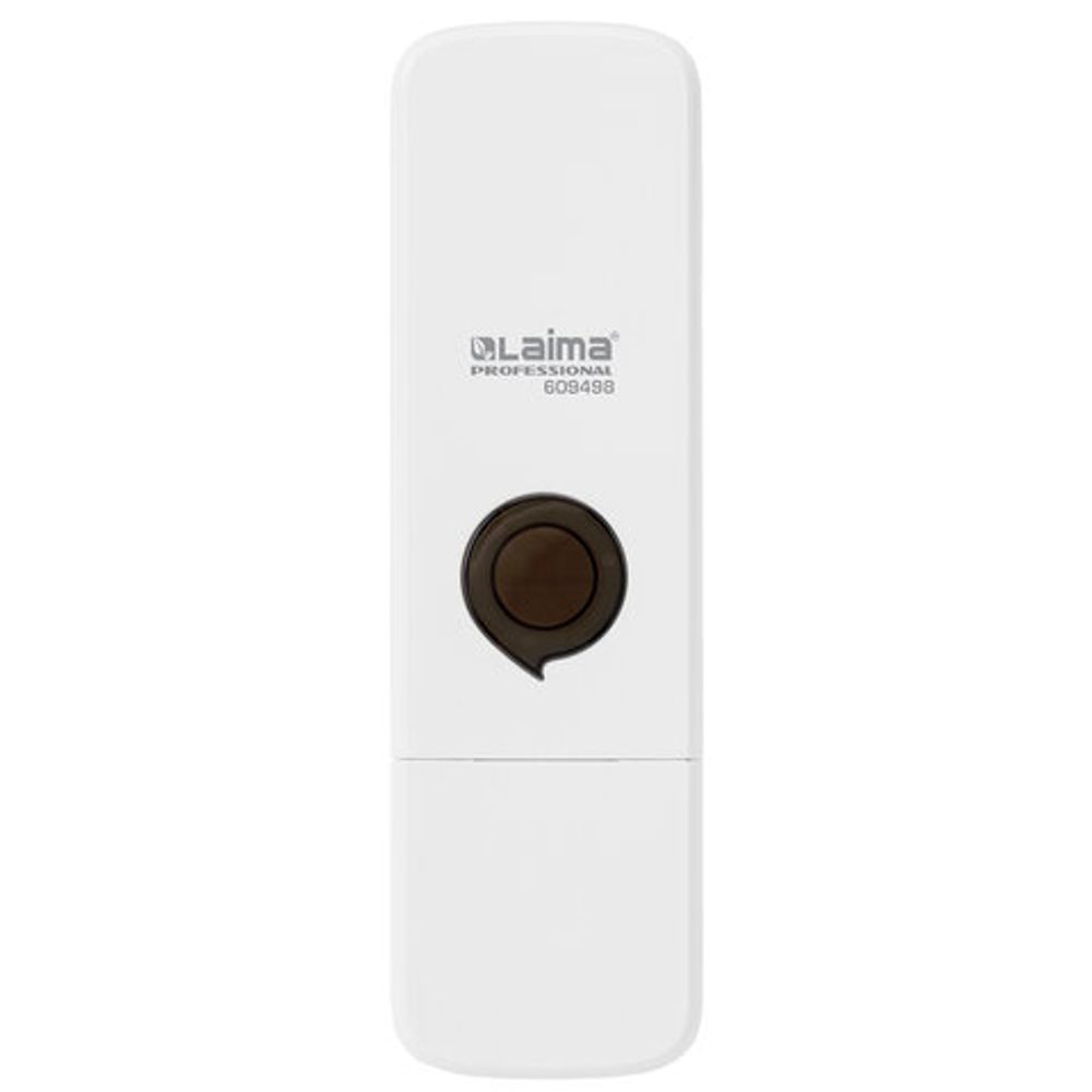 Дозатор для жидкого мыла LAIMA PREMIUM НАЛИВНОЙ, 0,3 л, белый, ABS-пластик, 609498