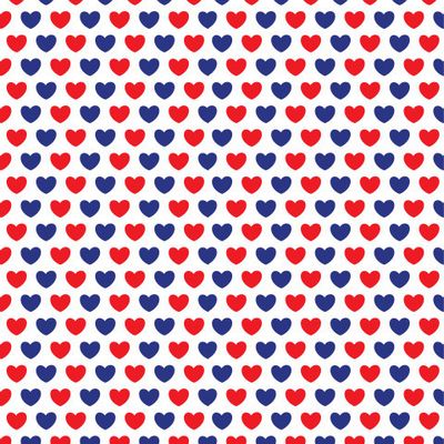 красные и синие сердечки