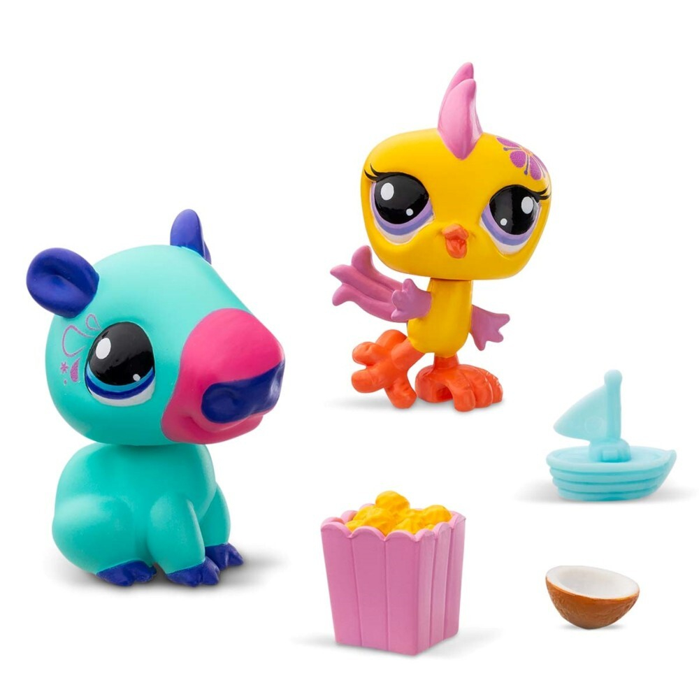 Littlest Pet Shop - Попугай и капибара 2-PAK Два животных+аксессуары LPS00620