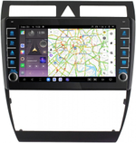 Магнитола для Audi A6 2001-2004 - Carmedia OL-9969 (кнопки и крутилки) Android 13, TS20, 6+128Гб, CarPlay, 4G SIM-слот