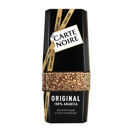 Кофе растворимый Carte Noire Original, 190 г стеклянная банка
