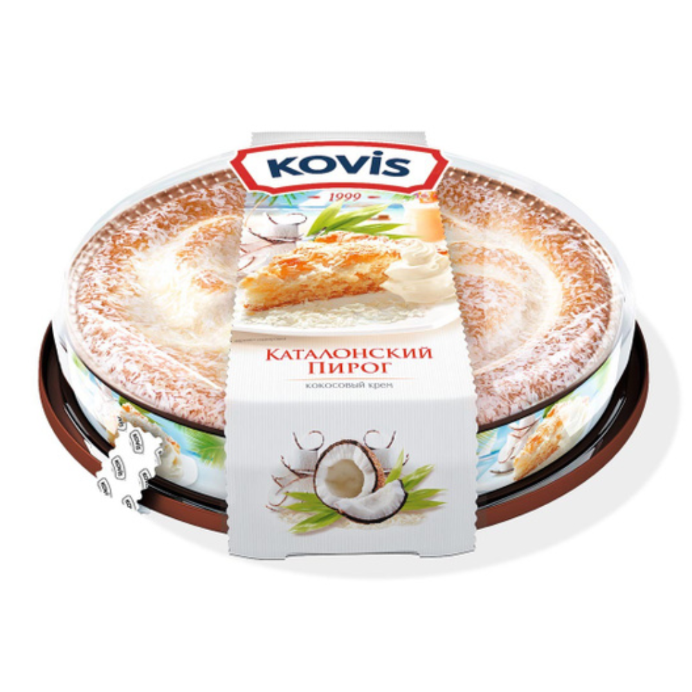 Пирог Kovis Каталонский кокосовый крем 400 гр