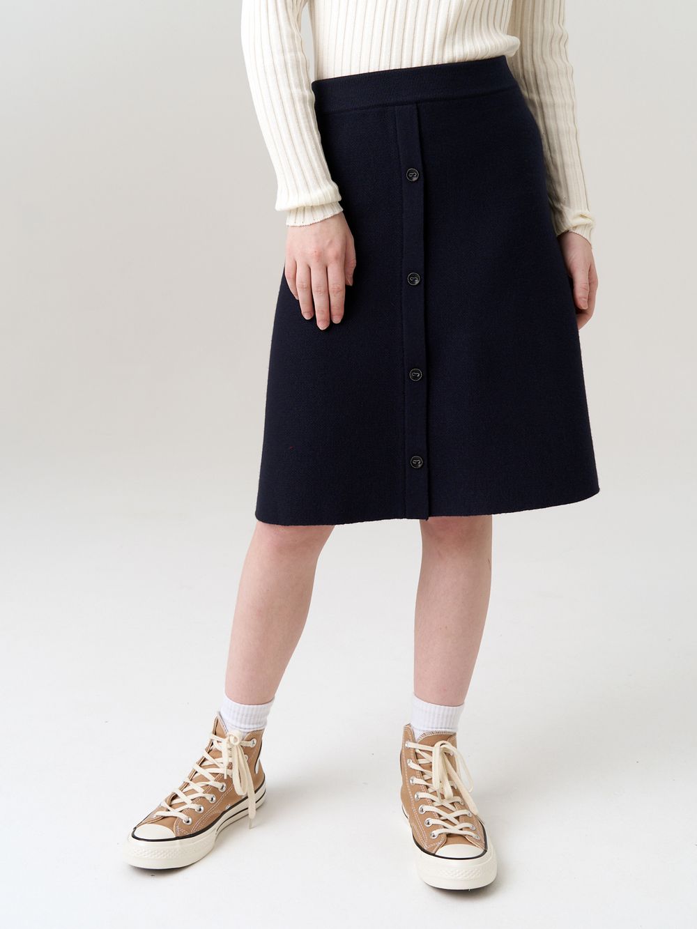 Юбка для девочки в школу AT927 синий