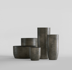 Кашпо, коллекция Concrete (Midnight), форма YAR