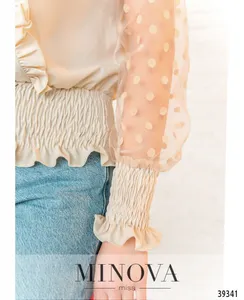 Рубашка 4118-бежевый Minova