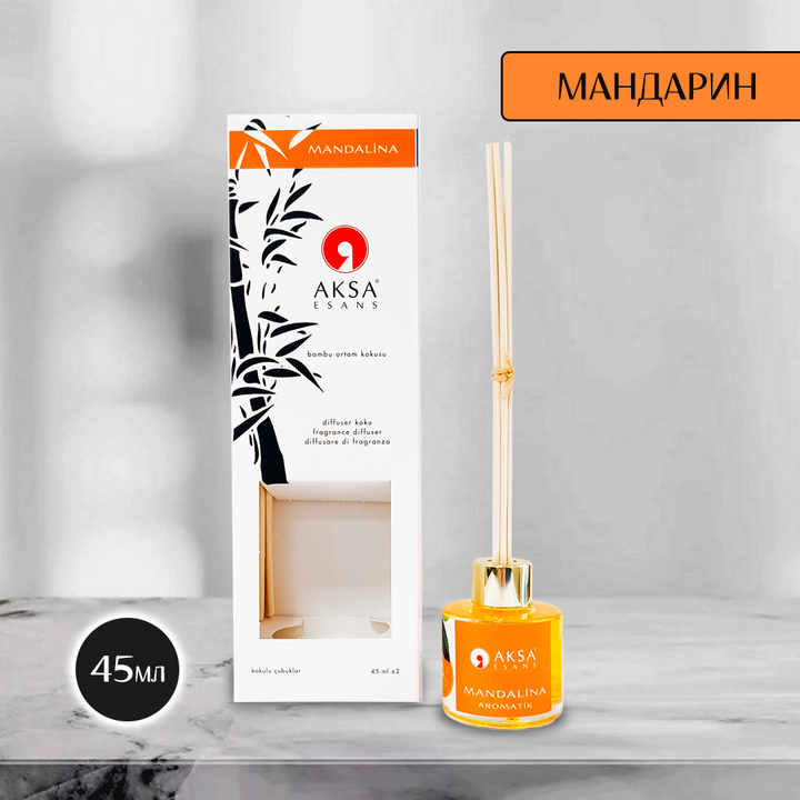 Диффузор ароматический Aksa Mandalina Мандарин 45 мл
