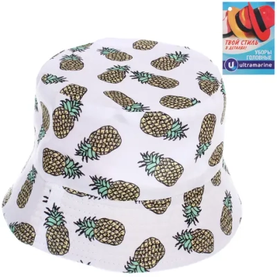 Панама «ЛЕТОиМОРЕ» - Ананасики», цвет белый, р. 58